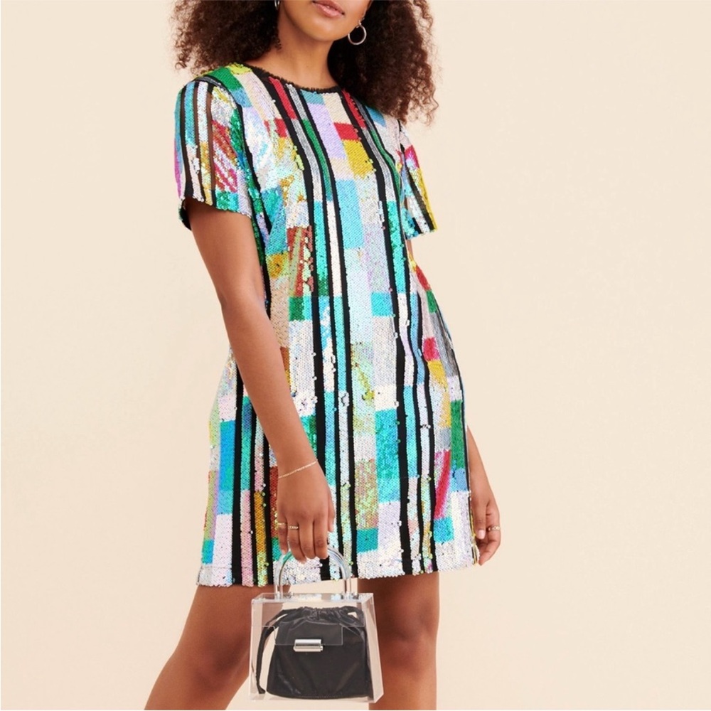 Endless Rose Multicolor Sequin Mini Dress